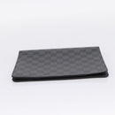 LOUIS VUITTON Damier Graphite Agenda Bureau Note Cover R20974 LV Auth 206298V-3
