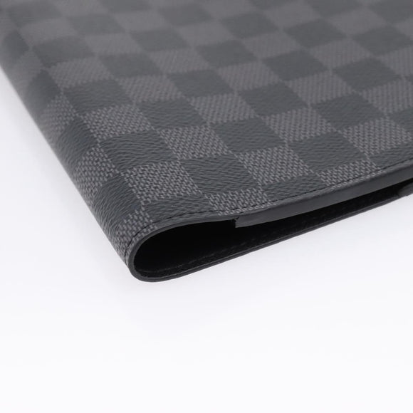 LOUIS VUITTON Damier Graphite Agenda Bureau Note Cover R20974 LV Auth 206298V
