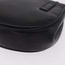 Salvatore Ferragamo Vala Chain Shoulder Bag Leather Black Gold Auth 206299-13