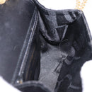 Salvatore Ferragamo Vala Chain Shoulder Bag Leather Black Gold Auth 206299-20