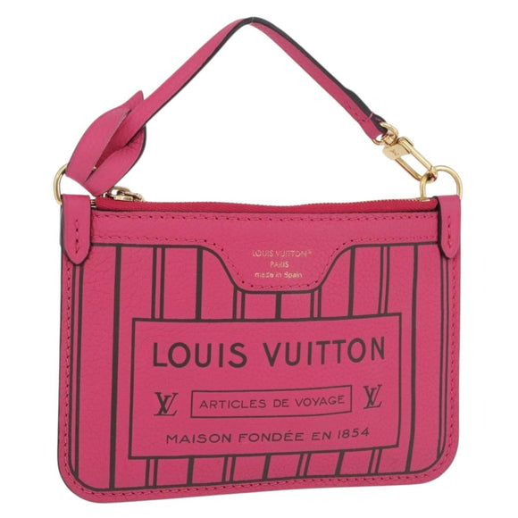 LOUIS VUITTON Monogram Neverfull Inside Out MM Pouch Pouch Pink LV Auth 206301V