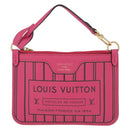 LOUIS VUITTON Monogram Neverfull Inside Out MM Pouch Pouch Pink LV Auth 206301V-13
