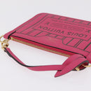 LOUIS VUITTON Monogram Neverfull Inside Out MM Pouch Pouch Pink LV Auth 206301V-6