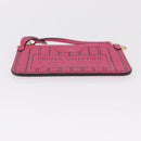 LOUIS VUITTON Monogram Neverfull Inside Out MM Pouch Pouch Pink LV Auth 206301V-5