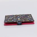 LOUIS VUITTON Monogram Multicolor Agenda PM Cover Black R21076 Auth 206303A-3