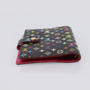 LOUIS VUITTON Monogram Multicolor Agenda PM Cover Black R21076 Auth 206303A-5