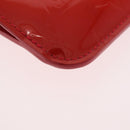 LOUIS VUITTON Vernis Pochette Cle NM Purse Rouge Grunadine M91737 LV Auth 206305-9