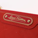 LOUIS VUITTON Vernis Pochette Cle NM Purse Rouge Grunadine M91737 LV Auth 206305-17