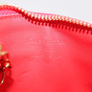 LOUIS VUITTON Vernis Pochette Cle NM Purse Rouge Grunadine M91737 LV Auth 206305-18