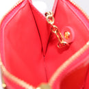 LOUIS VUITTON Vernis Pochette Cle NM Purse Rouge Grunadine M91737 LV Auth 206305-20