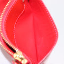 LOUIS VUITTON Vernis Pochette Cle NM Purse Rouge Grunadine M91737 LV Auth 206305-21