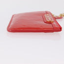 LOUIS VUITTON Vernis Pochette Cle NM Purse Rouge Grunadine M91737 LV Auth 206305-4