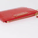 LOUIS VUITTON Vernis Pochette Cle NM Purse Rouge Grunadine M91737 LV Auth 206305-7