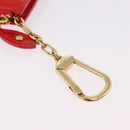 LOUIS VUITTON Vernis Pochette Cle NM Purse Rouge Grunadine M91737 LV Auth 206305-8