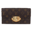LOUIS VUITTON Monogram Etoile Portefeiulle Sarah Long Wallet M66556 Auth 206306-13