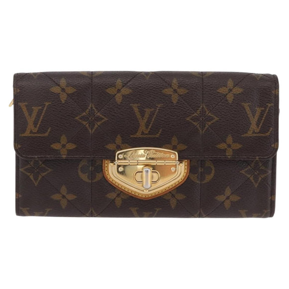 LOUIS VUITTON Monogram Etoile Portefeiulle Sarah Long Wallet M66556 Auth 206306