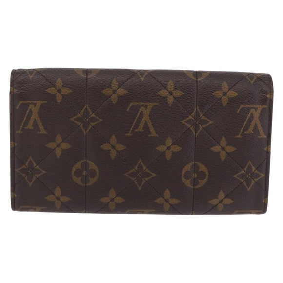 LOUIS VUITTON Monogram Etoile Portefeiulle Sarah Long Wallet M66556 Auth 206306