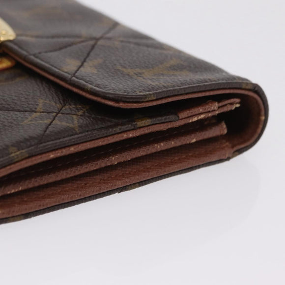 LOUIS VUITTON Monogram Etoile Portefeiulle Sarah Long Wallet M66556 Auth 206306