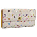 LOUIS VUITTON Monogram Multicolor Portefeuille Sarah Wallet M93745 Auth 206307-1