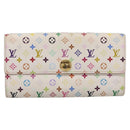 LOUIS VUITTON Monogram Multicolor Portefeuille Sarah Wallet M93745 Auth 206307-13