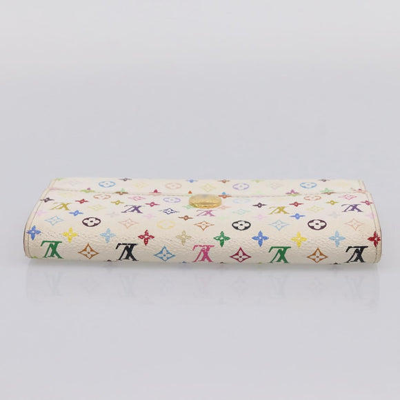 LOUIS VUITTON Monogram Multicolor Portefeuille Sarah Wallet M93745 Auth 206307