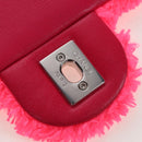CHANEL Matelasse 30 Chain Shoulder Bag Pile Pink Silver CC Auth 206311SAM-18