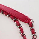 CHANEL Matelasse 30 Chain Shoulder Bag Pile Pink Silver CC Auth 206311SAM-9