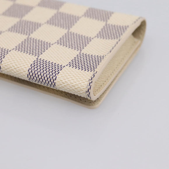 LOUIS VUITTON Damier Azur Anvelop Cult De Vuitto Case N61746 LV Auth 206313V