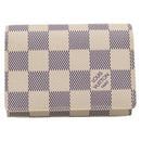 LOUIS VUITTON Damier Azur Anvelop Cult De Vuitto Case N61746 LV Auth 206313V-13