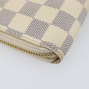 LOUIS VUITTON Damier Azur Zippy Wallet Long Wallet N60019 LV Auth 206314-16