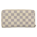 LOUIS VUITTON Damier Azur Zippy Wallet Long Wallet N60019 LV Auth 206314-2