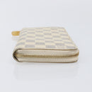 LOUIS VUITTON Damier Azur Zippy Wallet Long Wallet N60019 LV Auth 206314-3