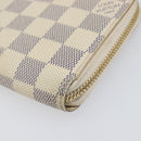 LOUIS VUITTON Damier Azur Zippy Wallet Long Wallet N60019 LV Auth 206314-7