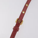 Miu Miu Matelasse Shoulder Bag Leather Pink Gold Auth 206317M-11
