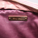 Miu Miu Matelasse Shoulder Bag Vitellolux Pink Gold Auth 206318A-22
