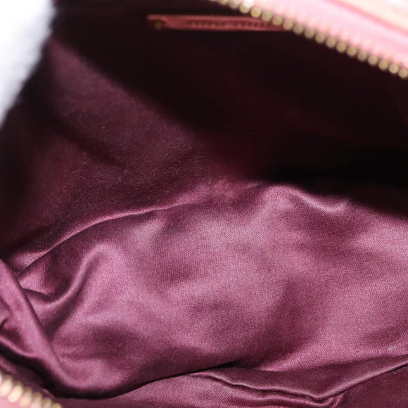 Miu Miu Matelasse Shoulder Bag Vitellolux Pink Gold Auth 206318A