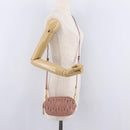 Miu Miu Matelasse Shoulder Bag Vitellolux Pink Gold Auth 206318A-27
