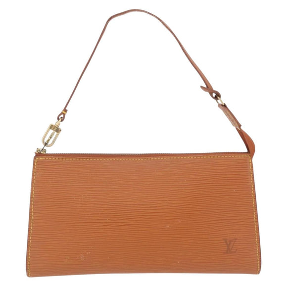 LOUIS VUITTON Epi Pochette Accessoires Pouch Zipangu Gold M52948 LV Auth 206319