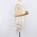 Miu Miu Vanity Shoulder Bag Leather 2way White Silver Auth 206320A-27