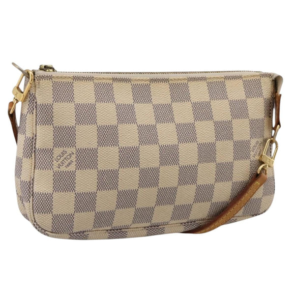 LOUIS VUITTON Damier Azur Pochette Accessoires Pouch N41207 LV Auth 206321A