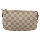 LOUIS VUITTON Damier Azur Pochette Accessoires Pouch N41207 LV Auth 206321A-13