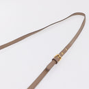 Miu Miu Shoulder Bag Leather Ivory Gold Auth 206322-16