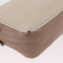 Miu Miu Shoulder Bag Leather Ivory Gold Auth 206322-19