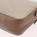 Miu Miu Shoulder Bag Leather Ivory Gold Auth 206322-22