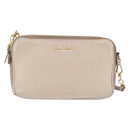 Miu Miu Shoulder Bag Leather Ivory Gold Auth 206322-13