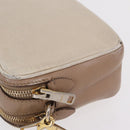 Miu Miu Shoulder Bag Leather Ivory Gold Auth 206322-6