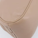 Miu Miu Matelasse Chain Shoulder Bag Leather Pink Gold Auth 206324M-17