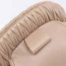 Miu Miu Matelasse Chain Shoulder Bag Leather Pink Gold Auth 206324M-21