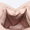 Miu Miu Matelasse Chain Shoulder Bag Leather Pink Gold Auth 206324M-23