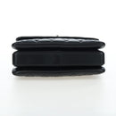 CHANEL Matelasse Trendy CC Hand Bag Lamb Skin 2way Black Gold CC Auth 206325SV-5